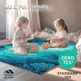 thumbnail image 4 of ODIKA 4'x6' Machine Washable Non-Slip Area Rug, Oceanic Creature Motif High Traffic Rug, Blue, 30596, 4 of 7
