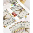 thumbnail image 5 of Easter Placemats Set of 6, Bunny Rabbit Ears Placemat for Dining Table Decorations, Flowers Easter Egg Place Mats, Spring Table Mats for Kitchen Dinner Seasonal Holiday Party Decor, 5 of 6