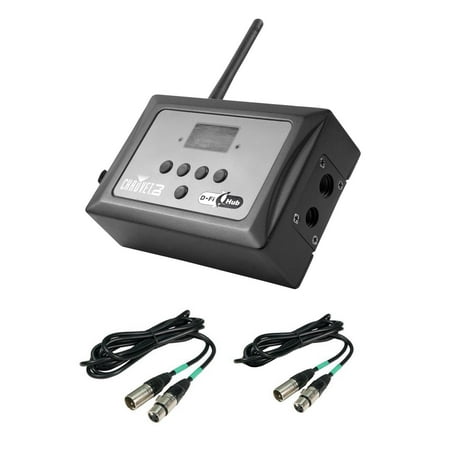 - Chauvet DJ D-FI Hub Wireless DFI 2.4 GHz DMX Transmitter or Receiver w/ Cables