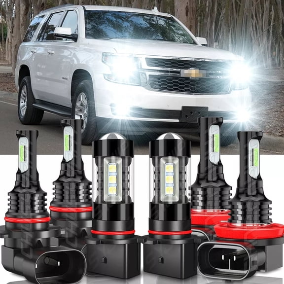 CHUSYYRAY LED Automotive Bulbs 6000K White fits for Chevy Tahoe 2016-2020 6 Pack