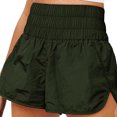 thumbnail image 1 of Pantalones cortos de cintura alta para mujer, pantalones de chándal para hacer ejercicio, caminar, motorista, ejercicio, playa, noche, dormir, pantalones cortos para mujer, verano, exterior, verde L Inevent AP009843-13, 1 of 6