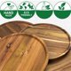 thumbnail image 4 of Round Wood Tray,Wooden Serving Tray,Serving Platter,Appetizer Charcuterie Board,Tray Organizer for K, 4 of 5