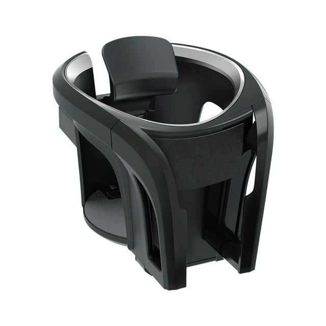 Wweixi Multi-functional Car Cup Holder Adjustable And Convenient For Any Trip Car Cup And Phone Holders Silver Circle 1Set