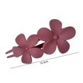 thumbnail image 6 of Solid Color Strong Grip Hair Claw Exquisite Anti-slip Anti-fall Elegant Double Flower Decor Hairpin Hair Accessories, 6 of 7