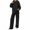 Black, variant on Lounge Sets for Women, Women Fall Fashion 2025 2 Piece Outfits Sweatsuit Set Jogger Sweatpants Matching Sets Airport Tracksuit(Brown,S)