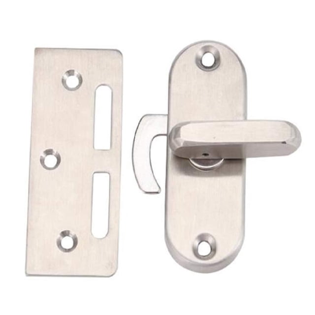 Cerradura de puerta corrediza de acero inoxidable con giro de 90 grados Cerradura de leva Cerradura de puerta curva Hebilla