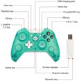 thumbnail image 4 of Injueey Gamepad inalámbrico de 2,4G, controlador de ordenador portátil, consola de 360 ​​grados, Joystick, accesorios de juego de Videojuegos y accesorios Verde, 4 of 6