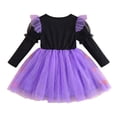 thumbnail image 7 of Mnyotv Long Sleeve Mesh Dresses for Girls Halloween Outfits Pumpkin Printed Dresses Toddler Clothes Size 18-24 Months, 7 of 7