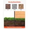 thumbnail image 4 of VEVOR Wood Privacy Fence, 38" W x 42" L, 2 Panel Solid Air Conditioner Fence Screen, Pool Equipment Enclosure with Metal Stakes, Easy DIY Installation, Outdoor Trash Can Hider for Garden， 1 Pack, 4 of 9