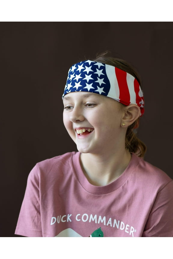 Willie Robertson Series American Flag Head Bandana Patriotic Red, White & Blue