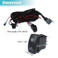 thumbnail image 4 of Unique Bargains Radiator Fan Connector Switch Kit with Relay LED Rocker Switch Set Wiring for Polaris RZR for Ranger, 4 of 7