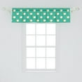 thumbnail image 2 of Cartoon Window Valance Pack of 2, Sheep Bedtime Theme Lamp Sleep Well Concept Pattern, Rod Pocket Curtain Valances for Kitchen Bedroom, 54" X 12", Sea Green Orange White, by Ambesonne, 2 of 4