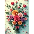 thumbnail image 4 of Floral Backdrop Banner Flower Arrangement Background for Wedding Party Photography Props Decoration Event Romantic Setting Elegant Roses Garden, 4 of 4