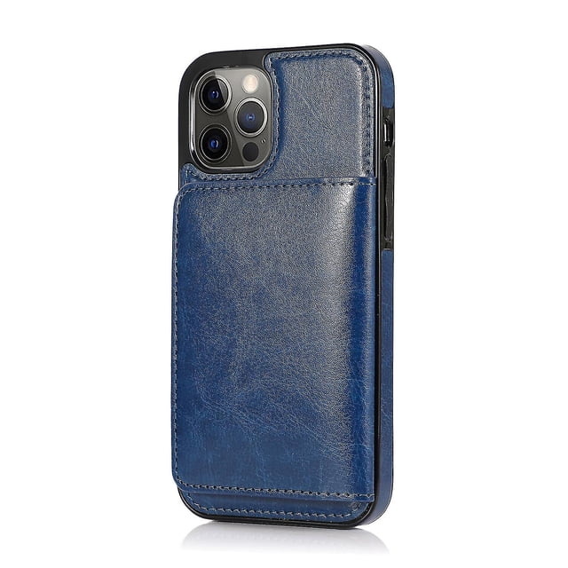Funda de piel sintética con tarjetero para iPhone 12 Pro Max