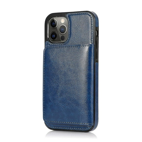 Funda de piel sintética con tarjetero para iPhone 12 Pro Max