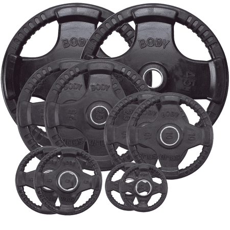 - Body Solid ORST175 Olympic Rubber Grip 175 lb Set