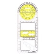 thumbnail image 1 of Nueva regla geométrica multifuncional, regla de dibujo, plantilla de dibujo geométrico, herramienta de medición, reglas de plástico para material escolar y de oficina., 1 of 5