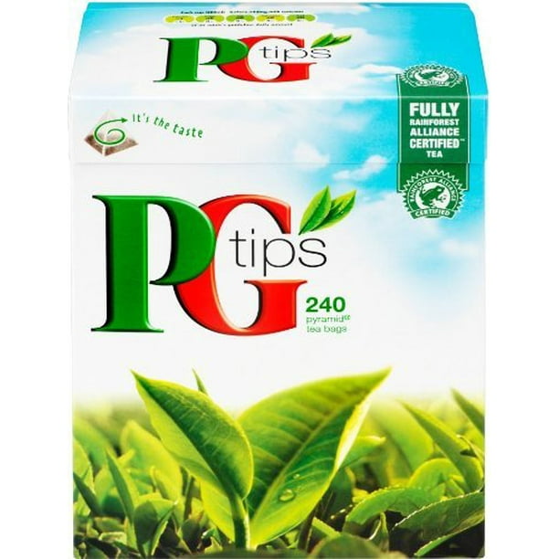 PG Tips 240 Original Pyramid Tea Bags from Great Britain