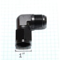 thumbnail image 3 of BLACK AN10 Female to 10AN AN-10 Male 90 Degree Flare Swivel Fitting Adapter BLACK AN10 Female to 10AN AN-10 Male 90 Degree Flare Swivel Fitting Adapter, 3 of 7