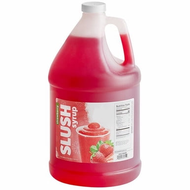 Table Top King Strawberry Slushy Syrup 5:1 Concentrate Bulk Food Service 1 Gallon/3.7L