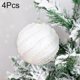 thumbnail image 3 of Bolas de Navidad blancas de 8 cm, adornos para árbol de Navidad, decoraciones navideñas para el hogar, bolas de espuma decorativas para árbol de Año Nuevo 2023, 3 piezas/caja, 3 of 5