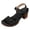 Black, variant on Platform Wedge Sandals for Women Ankle Strap Casual Chunky Block Slides Hollow Out Open Toe Heels Breathable 2026 Dressy Summer Shoes Brown Size 9