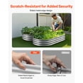 thumbnail image 4 of KFFKFF Metal Raised Garden Bed, 6 x 3 x 1 ft Outdoor Galvanized Planter Box, Open Base Design, Spacious Planter for Vegetables, Flowers, Herbs, and Succulents, Galvanized Finish, 4 of 9