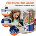 thumbnail image 2 of VEVOR Gumball Machine for Kids, 17"H Home Candy Vending Machine, PC Gumball Dispenser, Bubble Gum Machine for Game Stores, Coin Operated Gumball Bank, 2 of 9