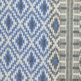 thumbnail image 2 of Gray and Blue Aztec Diamond Throw Pillow, 2 of 6