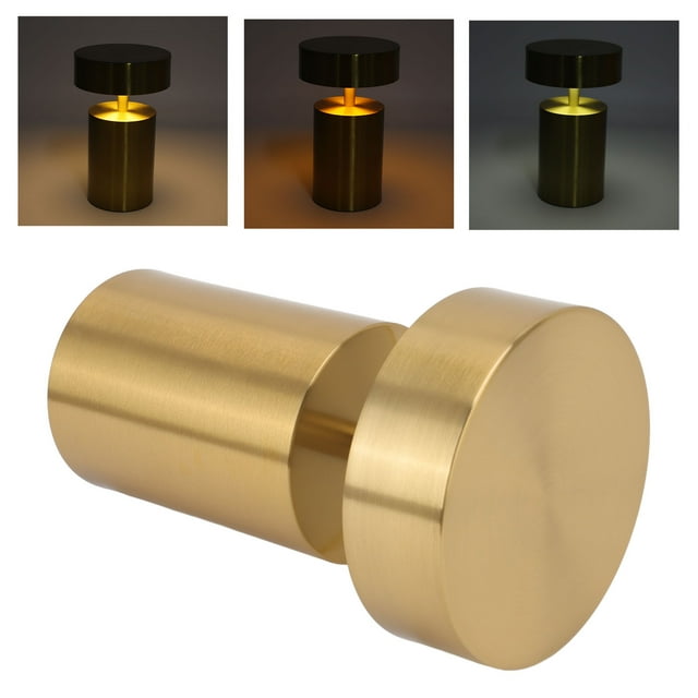 3 Levels LED Table Lamp, Portable Electroplating USB Charging LED Night Light Desktop Decoration Table Lamp For Bar Hotel Restaurant