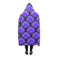 thumbnail image 3 of HATIART Couverture à Capuche Queue de Paon Violette Couverture Portable Couverture Confortable à Capuche 56x80 Pouces, 3 of 3