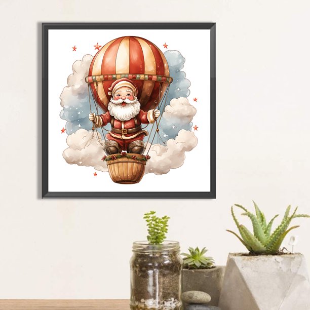 Kit de decoración del hogar 5D DIY pintura de diamante globo aerostático JShteea El nuevo