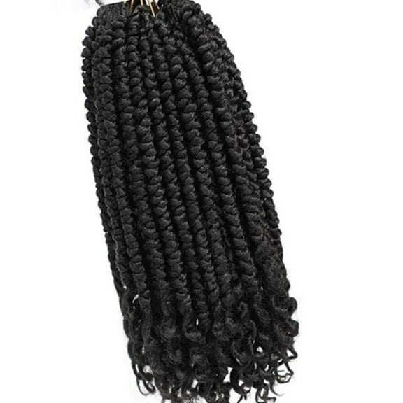 Natural 12 Strand Braided Dreadlock Ponytail Elastic Hairtie Hair Braiding Cuffs Hair Extension For Casual Quick Styles