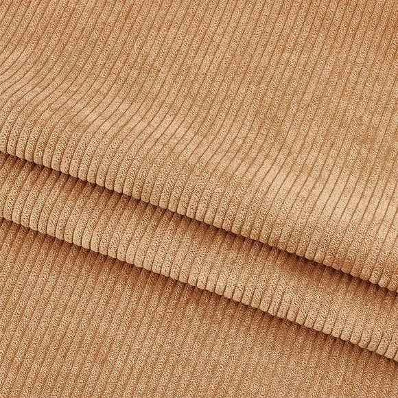 78.7x61Inch Corduroy Fabric Khaki DIY Sewing Crafts Materials Corduroy Upholstery Fabric for Coat Shirt Dress Pants Costume Sofa Sewing