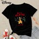 thumbnail image 2 of Camiseta con estampado de Disney para mujer, ropa de Navidad, blusa básica de manga corta negra, regalo de Navidad, 2023, 2 of 5