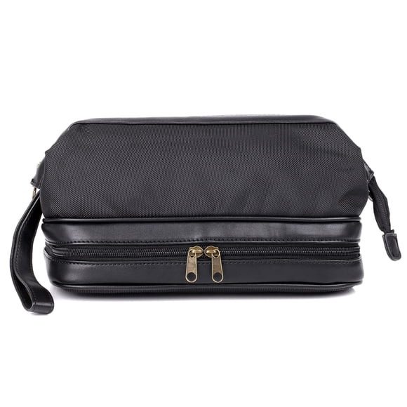 Estuche para cosméticos Dopp Super Travel Kit con artículos adicionales, color negro