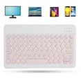 thumbnail image 4 of Wireless Bluetooth Keyboard, 10inch Widened Keys Brushed Metal Panel Portable Ultra Thin, with Quiet Scissor Style Keys, for Smartphone Tablet Laptop Desktop Computer, 4 of 7