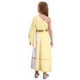 thumbnail image 2 of TTAO Robe de Princesse Grecque pour Filles Enfants Grèce Antique Dieu Rome Égypte Robe Longue Maxi Épaule Unique Jaune 8, 2 of 7
