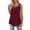 a-Wine7121, variant on Womens Tank Solid Color Sleeveless Tank Top With Lace Yoke Crewneck Relaxed Fit Casual Basic Blouse For Daily Outdoor Wear Soft Top