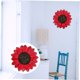 thumbnail image 5 of WASHWEPE 1Ud De Pared Con Flor Imitación De Hierro Roja Para Hogar Y, 5 of 8
