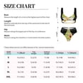 thumbnail image 2 of Kdxio Sunflower Gnomes Print Women's 2 Piece High Waisted Wrap Spaghetti Strap Summer Swimsuit Bikini Set-Medium, 2 of 5