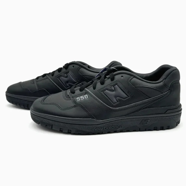 New Balance 550 Low Casual Basketball Shoe Size 11 BB550BBB Black/Black Retro