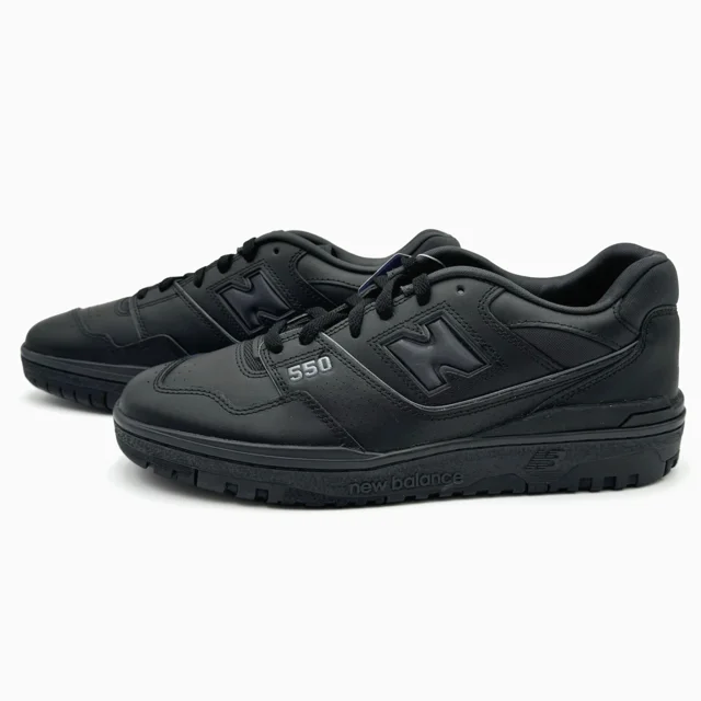 New Balance 550 Low Casual Basketball Shoe Size 11 BB550BBB Black/Black Retro