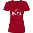 thumbnail image 3 of Inktastic It's Home- State of Ohio outline Women's V-Neck T-Shirt, 3 of 5