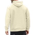 thumbnail image 3 of Wutalume Men's Leisure Versatile Hooded Hoodie, Casual Long Sleeve Pullover with Modern Design, Lightweight and Comfortable for Everyday Outdoor Activities,Khaki XL, 3 of 5