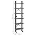 thumbnail image 4 of vidaXL Storage Shelf Grey 60x30x210 cm Engineered Wood, 4 of 5