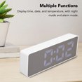thumbnail image 4 of Reloj Despertador Digital LED, Funciones Múltiples, 2 Ajustes De Alarma, Pantalla Numérica, Decoración Elegante, Función De Memoria De Apagado, Con Cable USB, Para Dormitorio,, 4 of 7