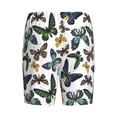 thumbnail image 2 of Lsque Watercolor Butterflies Mens Sleep Pajama Shorts,Short Pajama Pants, Cotton Ultra-Soft Knit-4X-Large, 2 of 9