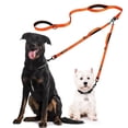 thumbnail image 1 of PAUBES - Double Dog Leash â€“ Adjustable Length Long Leash for Dog Training â€“ Dual Reflective Dog Leash with Non-Tangle Design â€“ Heavy Duty Nylon â€“ Ideal (2 Dog Leash with Ha, 1 of 3