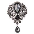 thumbnail image 4 of PENGXIANG Broche en Verre Strass Forme de Goutte d'Eau Broche Épingle Électrodéposition Longue Durée Partie Bijoux Broche Vêtements Décor Rouge, 4 of 5
